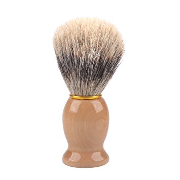 Alotpower Shaving Brush with 100% Pure Badger for Safety Razors,Double Edge Razors,Straight Razors, Engineered for the Best Shave of Your Life(Just 1 Brush for Package)