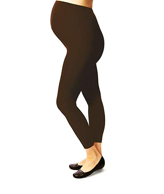 Terramed Maternity Leggings Compression Stockings Women 20-30 mmhg - Graduated Compression Stockings Women Pregnancy | Microfiber Footless Maternity Compression Leggings Over the Belly