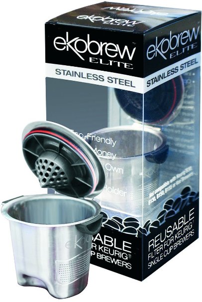 Ekobrew Refillable K-Cup For Keurig K-Cup Brewers, Stainless Steel Elite