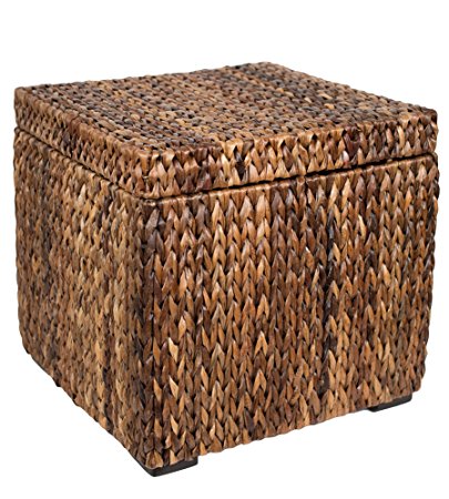 BirdRock Home Abaca Storage Cube | Easy Access Lid and Lightweight
