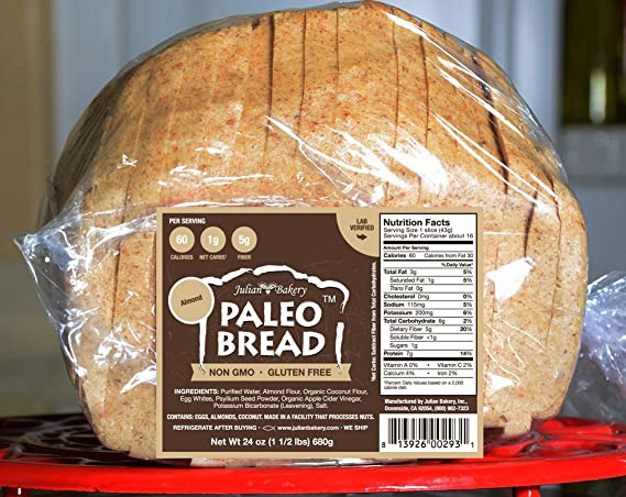 Julian Bakery Bread Paleo Almond, 24 oz