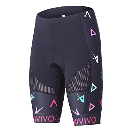 ANIVIVO Womens Cycling Shorts 3D Gel Quick Dry Mesh, Women Bike Shorts Bulk Padding