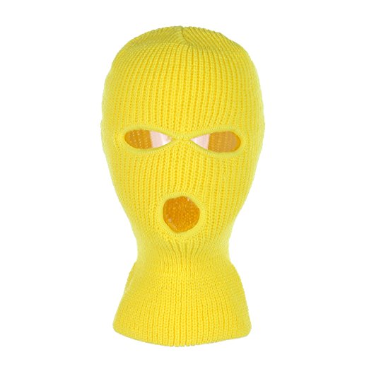 Knitted 3-Hole Full Face Cover Ski Mask