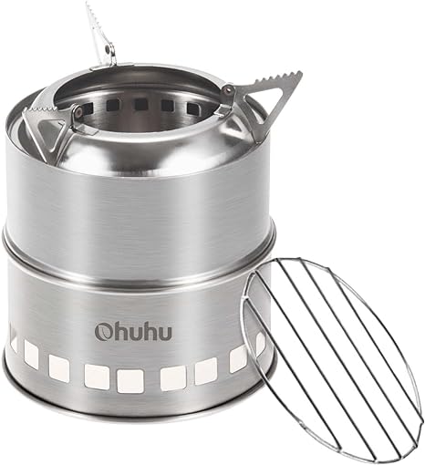 Hobo Kocher Camping Outdoor Ofen, holzofen stove aus Edelstahl mit Tragetasche für BBQ Picknick Wandern Reisen