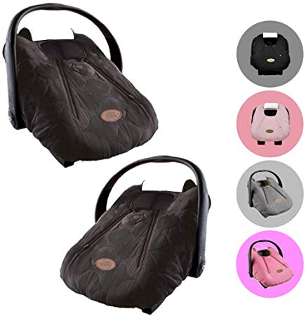 Cozy Cover Infant Car Seat Cover (Black Quilt) - The Industry Leading Infant Carrier Cover Trusted By Over 5.5 Million Moms Worldwide For Keeping Your Baby Cozy & Warm