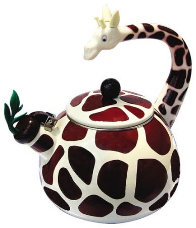 Home-X Giraffe Tea Kettle, 2.4 Quart Whistling Teakettle