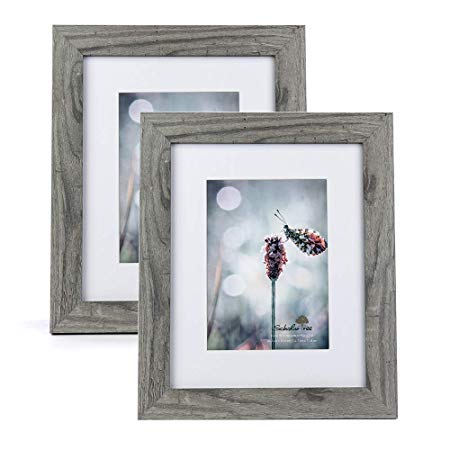 Scholartree Wooden Photo Picture Frame 5x7 3P 8x10 2P 11x14 2P (Style 2, 8x10 inches 2P)