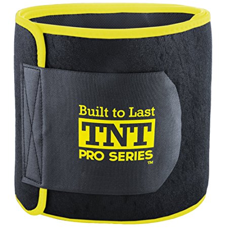 TNT Pro Series Waist Trimmer Weight Loss Ab Belt - Premium Stomach Wrap and Waist Trainer