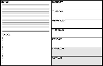 Magnetic Dry Erase White Board 17" x 11" - dry erase board - refrigerator message board for a Week of planning and a place to keep track of those notes and to do lists.