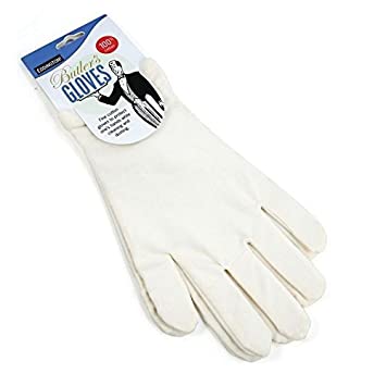 Butlers Gloves - White - 100% Cotton Protect Hands - Ideal For Eczema Or Allergy Sufferers - One Size
