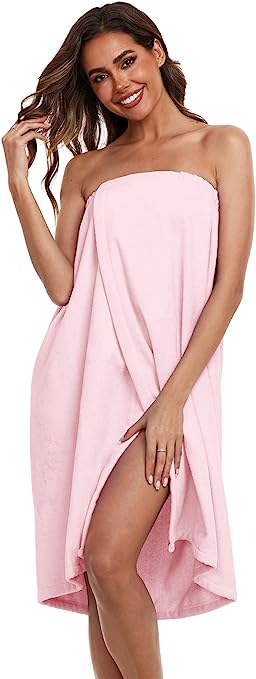 Super Shopping-zone Women's Towel Wraps Body Wrap Cotton Bath Shower Robes Towel Robes,Solid Color