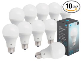 Triangle Bulbs T99019-10 LED Dimmable, 1055 Lumens Daylight (5000K) 12 Watt A19 LED Bulb (10 Pack)