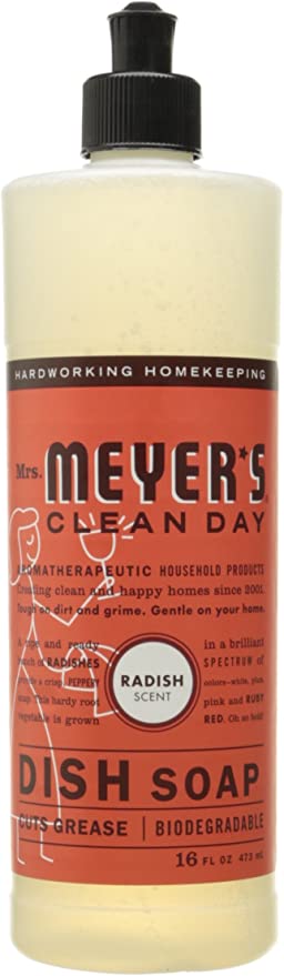 Mrs. Meyer's Dish soap, Radish scent, 16 fl oz