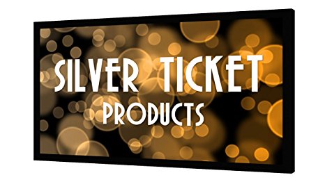 STR-16992-S Silver Ticket 4K Ultra HD Ready Cinema Format (6 Piece Fixed Frame) Projector Screen (16:9, 92", Silver Material)