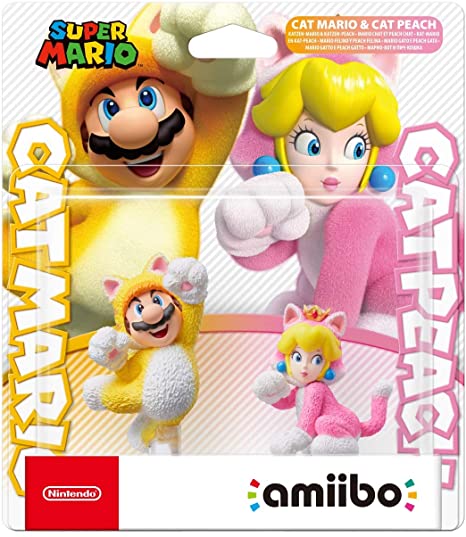 Cat Mario & Cat Peach Amiibo - Super Mario Series