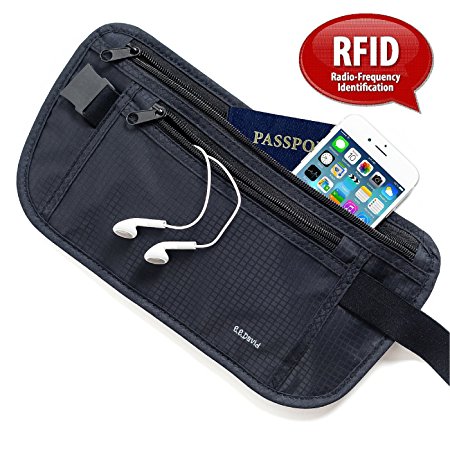 Hyper Secure RFID Money Belt|Undercover, Water Resistant,Comfortable And