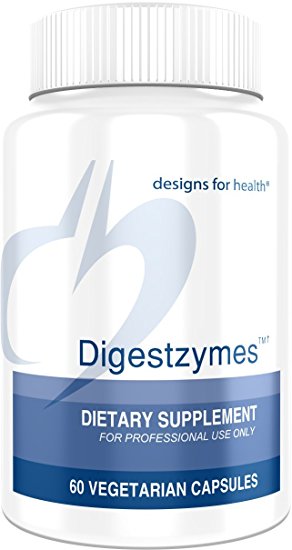 Designs for Health - Digestzymes - Protease Enzymes   Betaine HCl, 60 Capsules