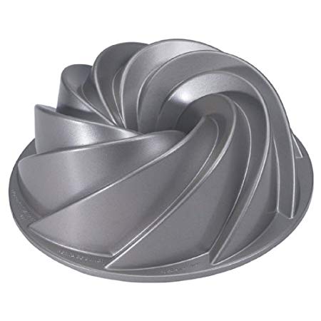 Nordicware Commercial Heritage Bundt Pan Heavy Duty Cast Aluminum. Teflon Non-stick Coating. 10 cup capacity