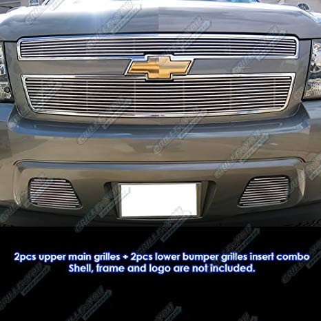 APS Fits 2007-2014 Chevy Tahoe/Suburban/Avalanche Billet Grille Grill Insert Combo # C67919A