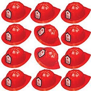 Ifavor123 Red Soft Plastic Firefighter Kids Party Dress Up Novelty Hat (12)
