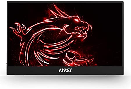 MSI Optix MAG161V 15.6 Inch Ultra Slim Portable Monitor - LED IPS, Full HD 1080p, Built In Speakers, Type-C/Mini HDMI - Connect to PC, Laptop, Smartphone, Camera and Other Devices, Black