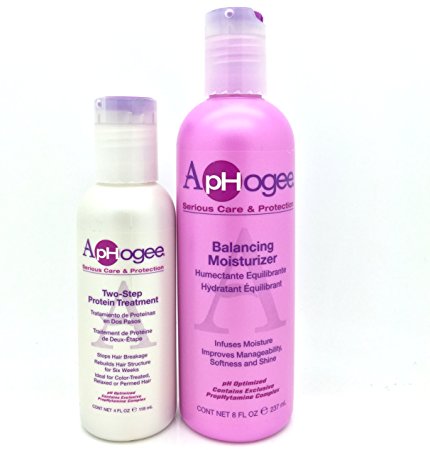 Aphogee Balancing Moisturizer 237 ml and Two Step Protein Treatment Kit 118 ml