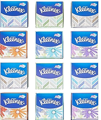 Kleenex Facial Cube Tissues, Thick and Absorbent, 80 2-PLY White Tissues, – 960 Total Tissues. Variety of Assorted Colors and Designs. Pack of 12 Cubes…