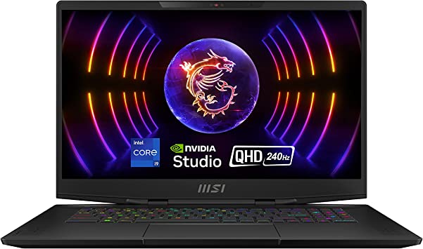 MSI Stealth 17 Studio 17.3" QHD 240Hz Gaming Laptop: Intel Core i9-13900H, RTX 4080, 32GB DDR5, 1TB NVMe SSD, Thunderbolt 4, USB-Type C, Cooler Boost Trinity , Win11 Home: Core Black A13VH-053US