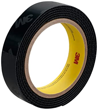 3M High Temperature Hook Fastener Tape SJ60H Black, 1 1/2 in x 25 yd