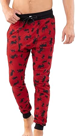 Lazy One Pajama Pants for Men, Cotton Long Johns for Men