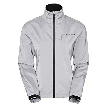 Ettore Ladies Cycling Jacket Waterproof Breathable High Visibility Reflective Silver - Night Glow