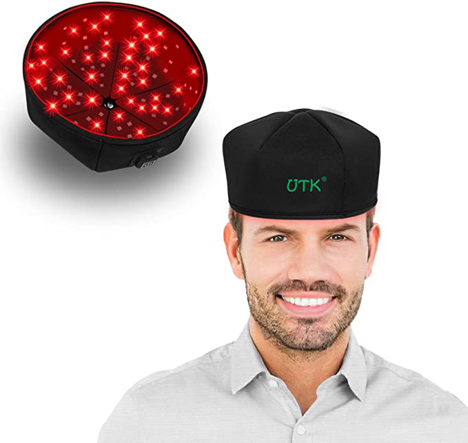 UTK Red Light Therapy Device for Head, Red Light Therapy Cap with 660nm and 850nm Wavelength, LED Red Light for Scalp Care＆Hair Protection