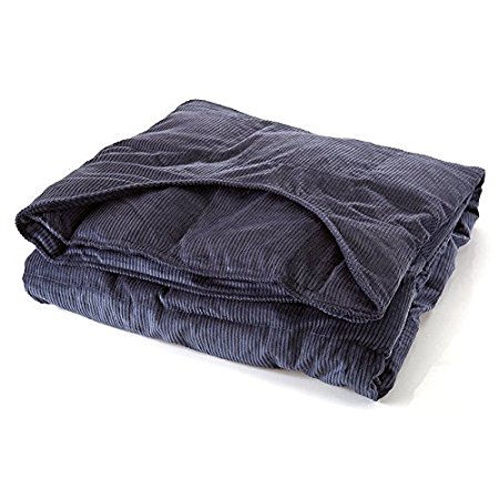 Sleep Tight Weighted Blanket XL 25 Pound Navy 141  pounds 57" X 80"