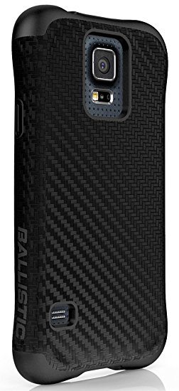 Ballistic Urbanite for Samsung Galaxy S5 - Retail Packaging - Black Carbon Fiber