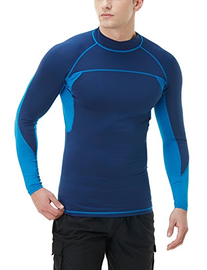 Tesla Men's UPF 50  Long Sleeve Rashguard MSR13/MSR12/MSR11/MSR10/MSS03