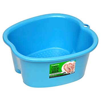 Foot Soaking Bath Basin – Large Size for Soaking Feet | Pedicure and Massager Tub for At Home Spa Treatment | Relax and Add Hot Water, Epsom Salts, Essential Oils | Callus, Fungus, Dead Skin Remover