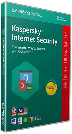 Kaspersky Internet Security 2019 | 10 Devices | 1 Year | PC/Mac/Android | Activation Code by Post