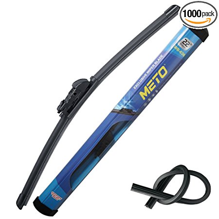 13 Inch Wiper Blade METO Windshield Wiper with 2 Pieces of Teflon Treating Refills for Dodge Ram 1500/Toyata 4Runner/Ford F150 etc