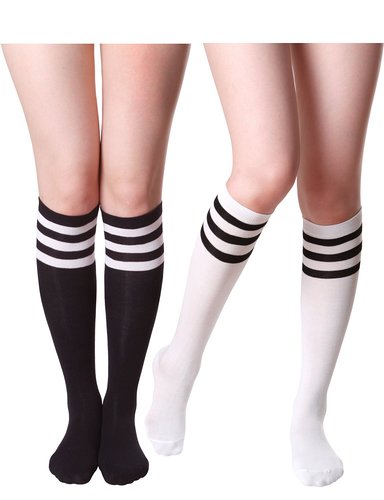 HASLRA Women's Knee High Socks 1-3 Pairs
