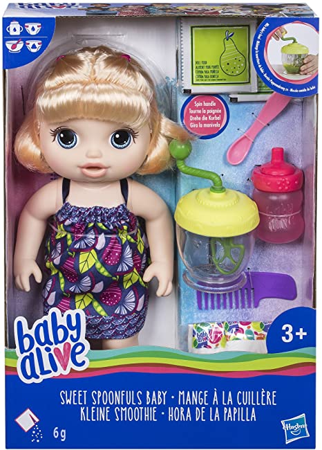 Baby Alive Sweet Spoonfuls Blonde Baby Doll Girl