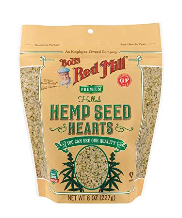 Bob's Red Mill Resealable Hulled Hemp Seed Hearts, 8 Oz (6 Pack)