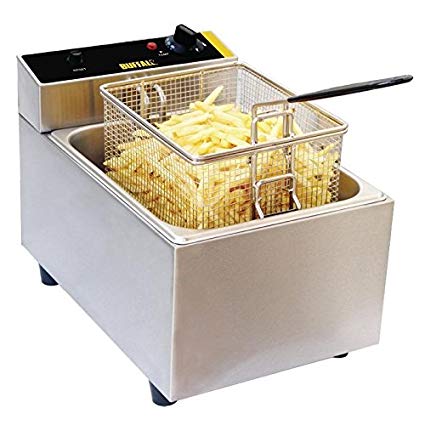 Buffalo Single Fryer 5Ltr 300X270X400mm Electric Catering Kitchen Commercial