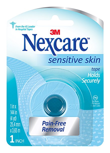 Nexcare Sensitive Skin Tape,  1" X 4 yd,  ( Pack of 6 )