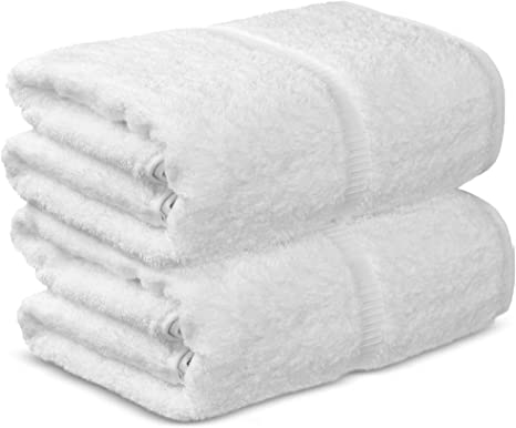 Chakir Turkish Linens Hotel & Spa Quality, Premium Cotton Turkish Towels (35''x70'' Jumbo Bath Towels - White)