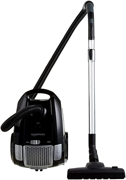 AmazonBasics Vacuum Cleaner with Power Suction, Low Sound, High Energy Efficiency and 2 Years Warranty (3L Reusable Dust Bag, Black)