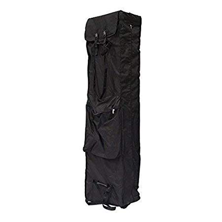Vispronet - Heavy Duty 13x13 Canopy Bag with Wheels - Large Exterior Pocket - Handle and Wheels Makes for Easy Transportation - Clip Closure Allows Easy Opening and Closing of The Bag
