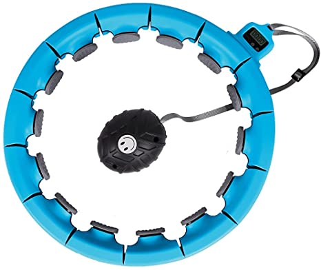 Opard Weighted Hula Smart Hoops for Adults, 2 in 1 Fitness & Massage with Smart Timer Hoops for Beginners, Children, Kids, Men and Women