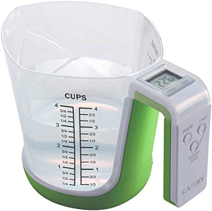 Camry 6.6lb Detachable Measuring Cup Scale,1.1l Volume,overload Indication