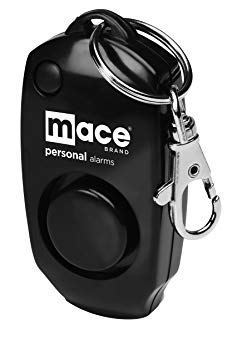 Mace Brand 130 dB Personal Alarm with Built-in Backup Whistle and Bag Purse Clip Black Model 80457