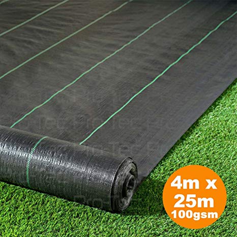 Pro-Tec 4m x 25m Heavy Duty 100g Weed Control Membrane Ground Cover Landscape Fabric